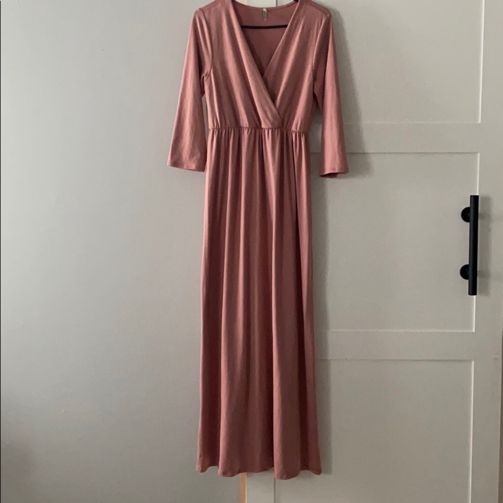 Blush Maternity wrap dress